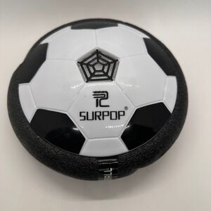 SURPOP Hover Soccer Ball Power Ball Indoor Floating Toy Black‎ White Foam Bumper